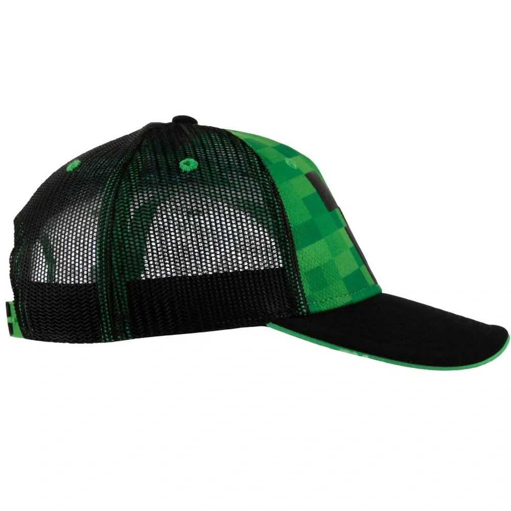 Minecraft Creeper Face Mesh Comfort Youth Hat